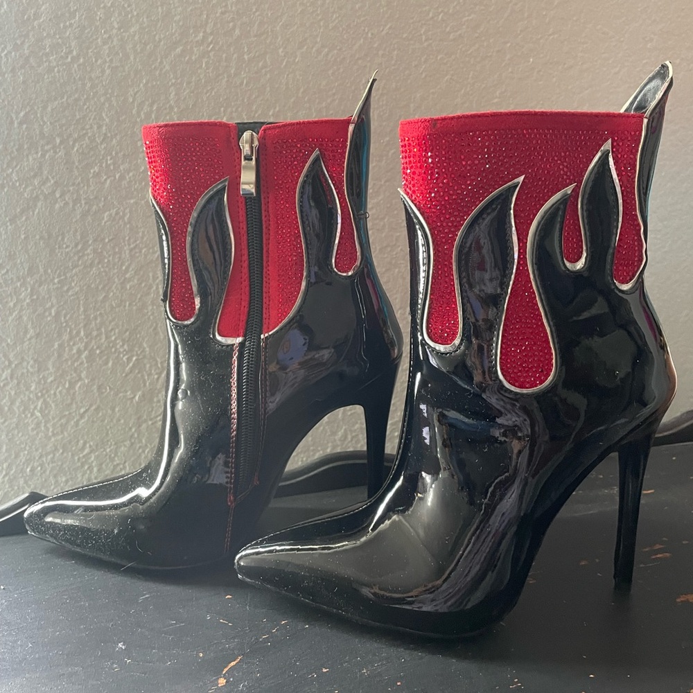 Dolls Kill Flaming Red Heels